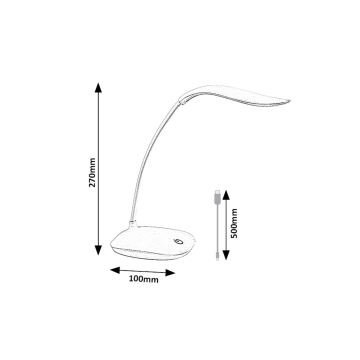 Rabalux - LED Димируем flexible настолна лампа LED/2W/5V розов