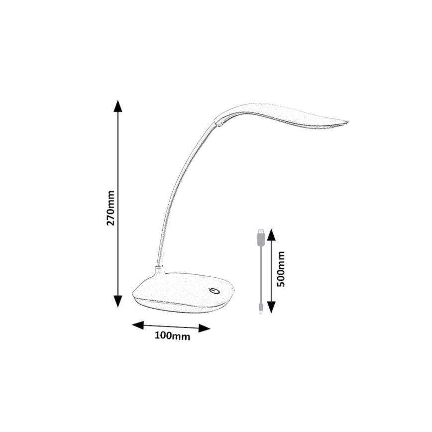 Rabalux - LED Димируем flexible настолна лампа LED/2W/5V розов