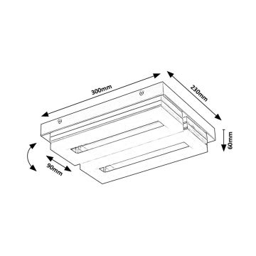 Rabalux - LED Плафон за баня LED/24W/230V 4000K IP44