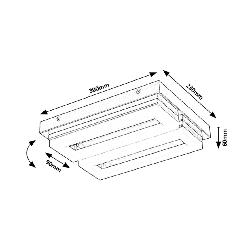 Rabalux - LED Плафон за баня LED/24W/230V 4000K IP44