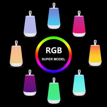 Rabalux - LED RGB Димируема акумулаторна настолна лампа LED/2W/5V 3000K 1800 mAh