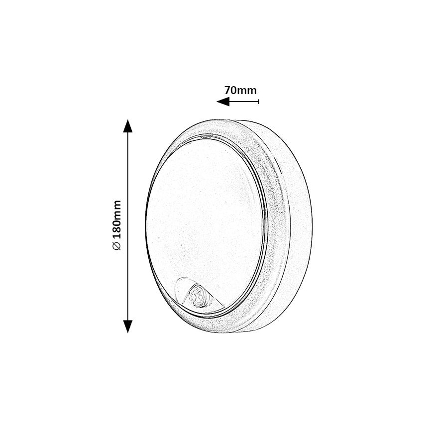 Rabalux - LED Екстериорен аплик със сензор LED/15W/230V IP54