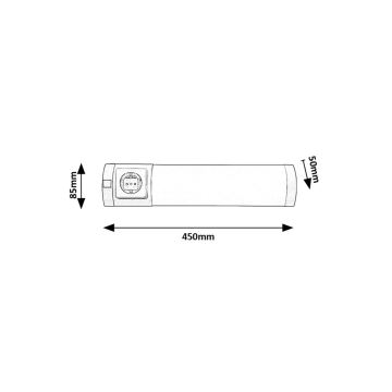 Rabalux - LED лампа за под кухненски шкаф с чекмедже LED/5W/230V 4000K матов хром