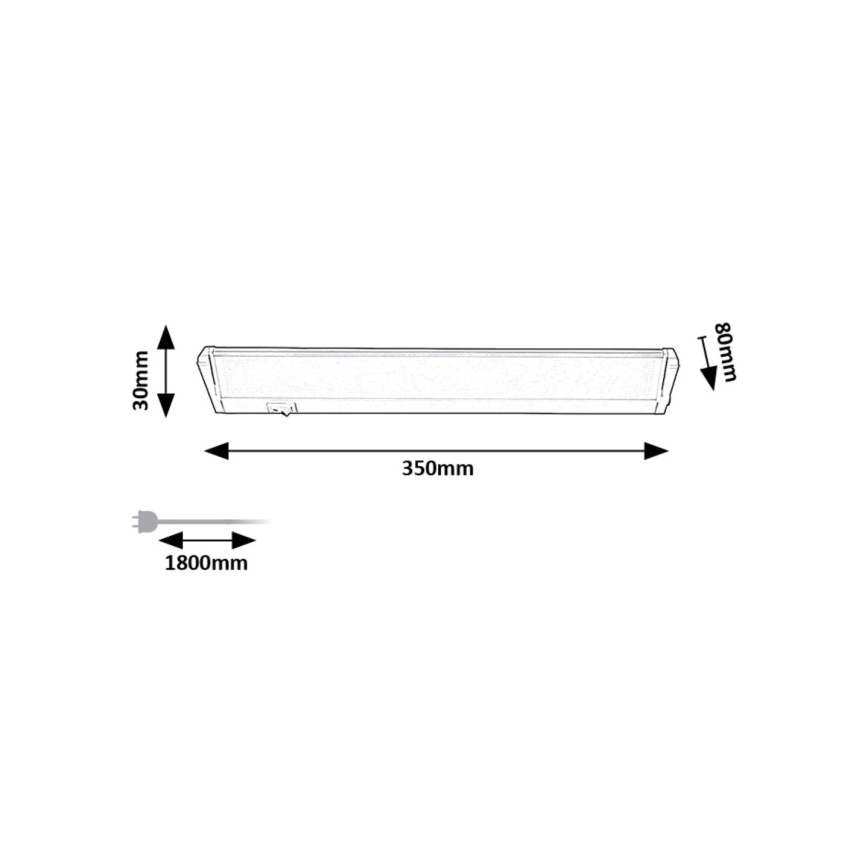 Rabalux  - LED Лампа за под кухненски шкаф LED/5W/230V 4000K бял