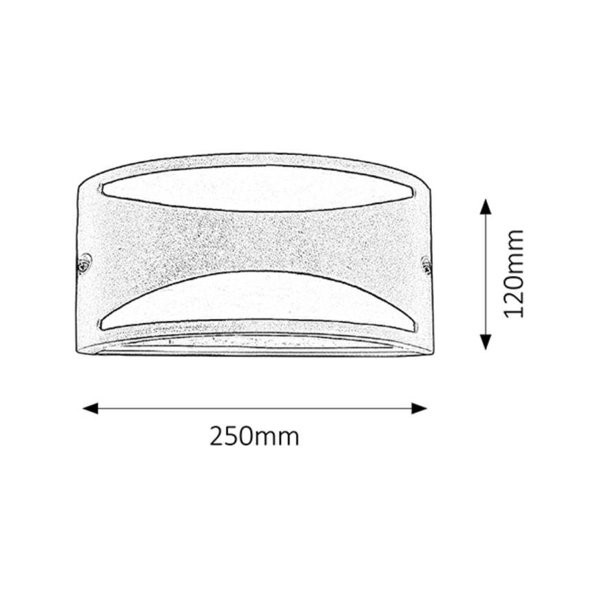 Rabalux - Външна, настенна лампа 1xE27/60W/230V IP54