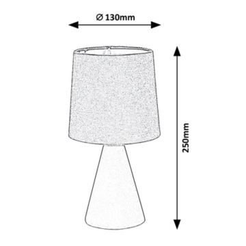Rabalux - Настолна лампа 1xE14/40W/230V бежова