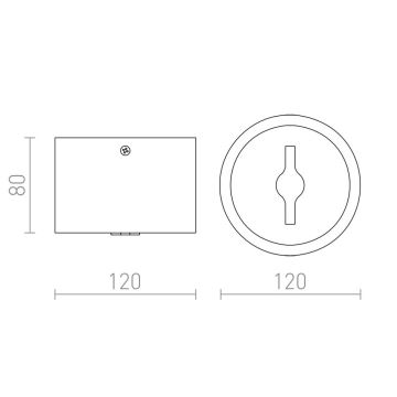 RED - Design Rendl-R12634 - LED Димируем спот KELLY 15W/230V черен