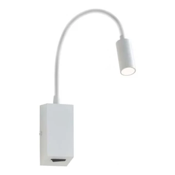 Redo 01-1193 - LED Гъвкав малко лампа HELLO LED/3W/230V бял