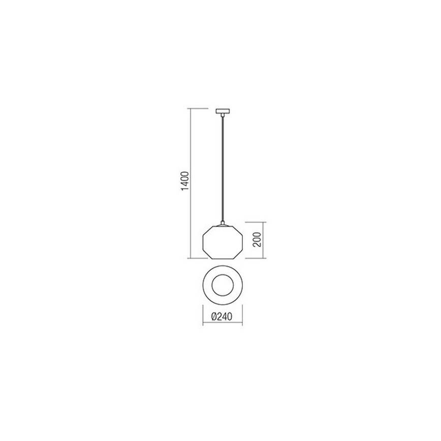 Redo 01-1420 - Пендел WAKI 1xE27/42W/230V