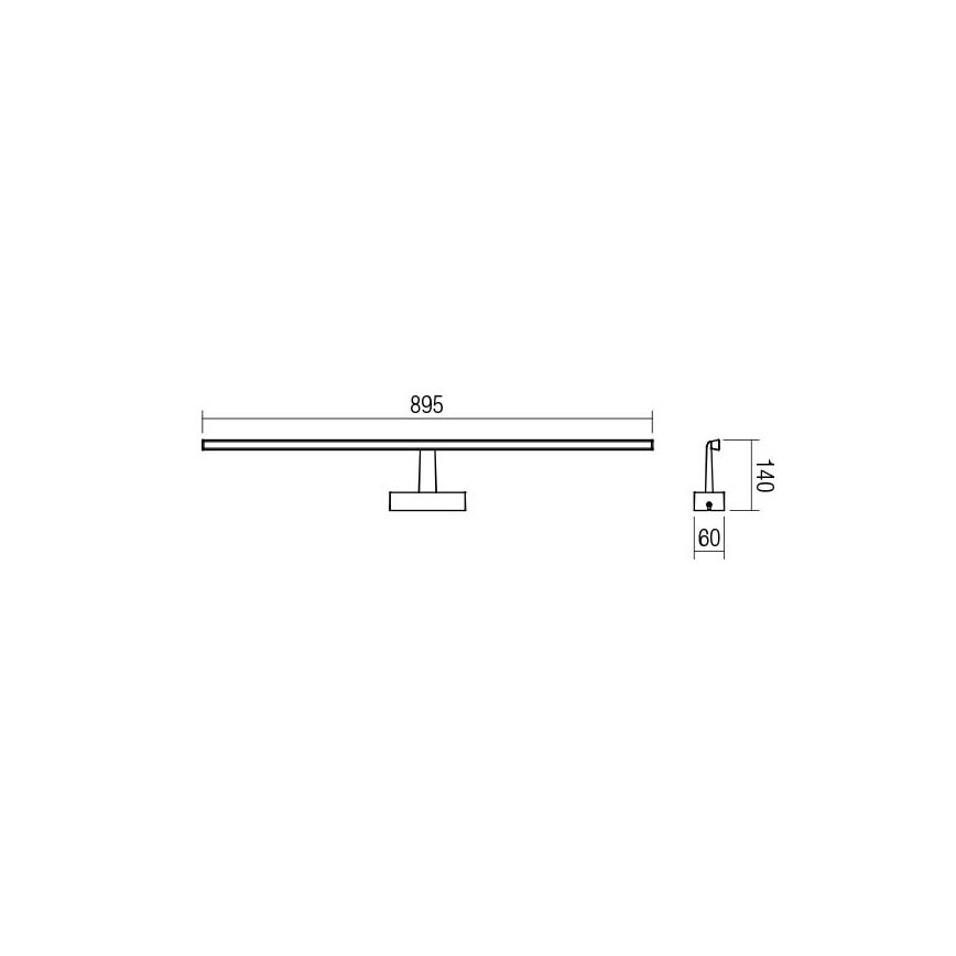 Redo 01-1675 - LED Лампа за огледало за баня NEPTUNE LED/18W/230V IP44