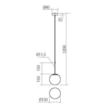 Redo 01-2623 - Пендел NIVA 1xE14/28W/230V