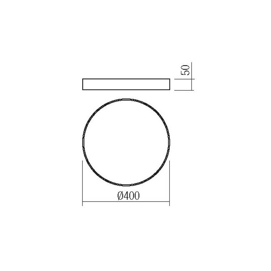 Redo 05-931 - LED Лампа KNOB LED/36W/230V 3000K-6500K 40 см бяла