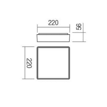 Redo 90157 - Външно LED осветление за таван MARINA 1xLED/12W/230V IP65