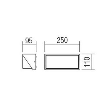 Redo 90237 - LED Екстериорен аплик SPECTRA LED/16W/230V 3000K IP54 бял