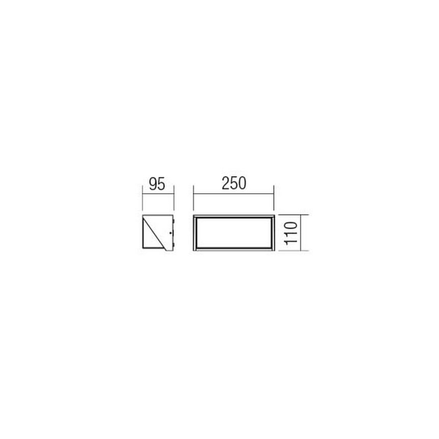 Redo 90237 - LED Екстериорен аплик SPECTRA LED/16W/230V 3000K IP54 бял