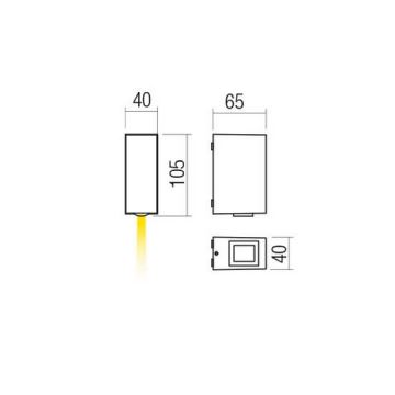 Redo 90418 - LED Екстериорен аплик ACE LED/3,36W/230V 4000K IP54 кафяв