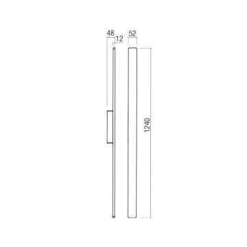 Redo 90430 - LED Екстериорен аплик REFLEXA LED/20W/230V 3000K IP54 бял