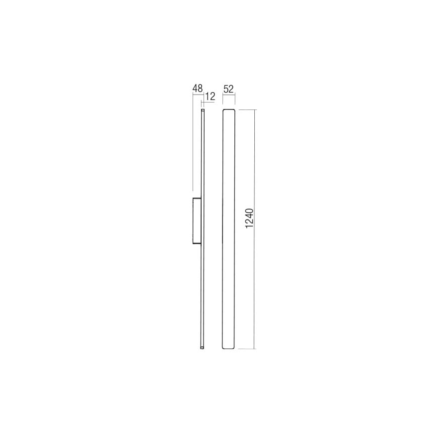 Redo 90430 - LED Екстериорен аплик REFLEXA LED/20W/230V 3000K IP54 бял