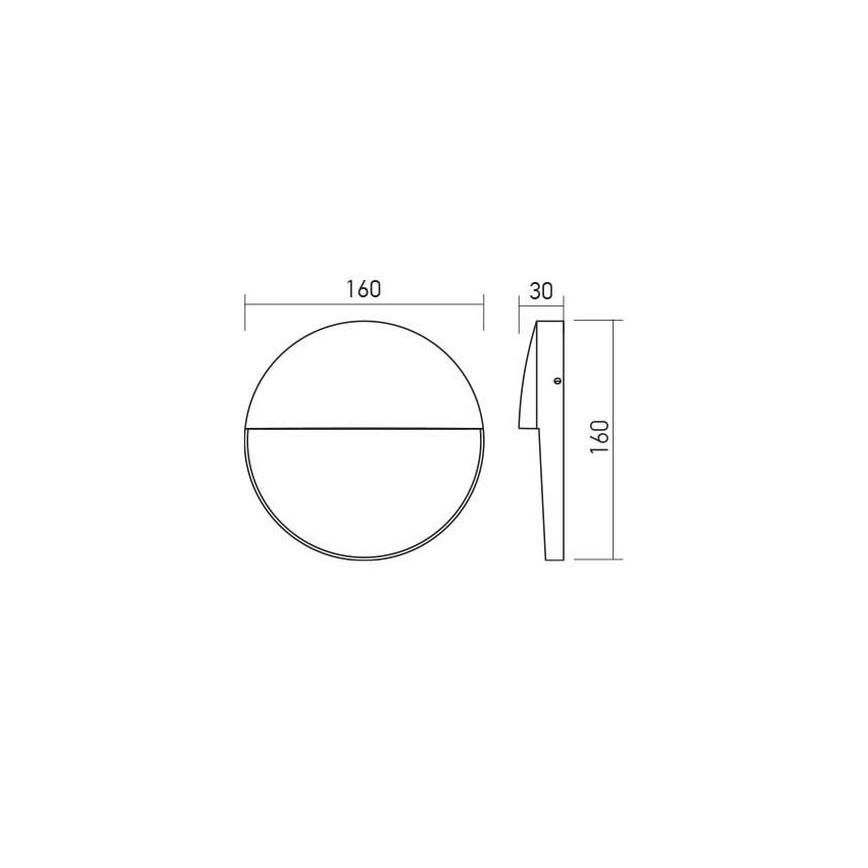 Redo 90476 - LED Екстериорен аплик LANDER LED/6W/230V IP54 бял