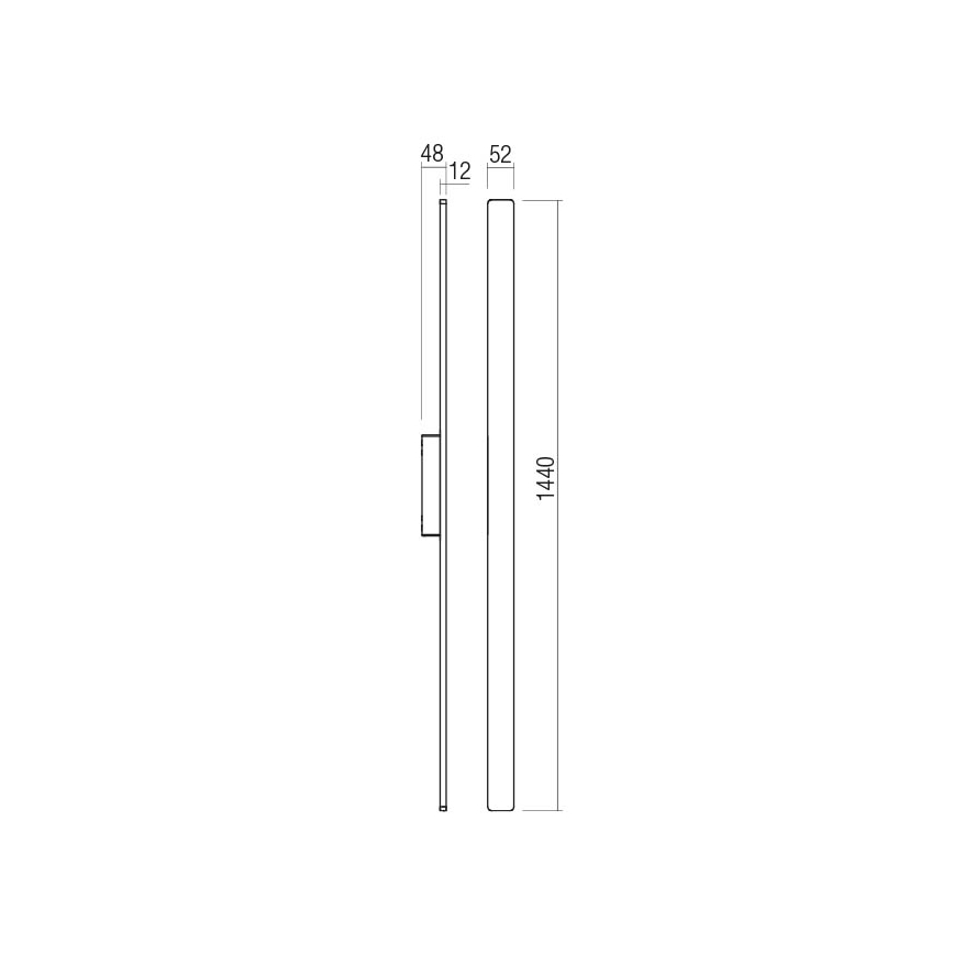 Redo 90624 - LED Екстериорен аплик REFLEXA LED/24W/230V 3000K IP54 кафяв