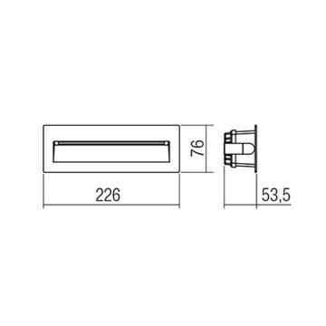 Redo 9092 - LED Екстериорна лампа за стълбище IGOR LED/6W/230V 3000K IP54 антрацит