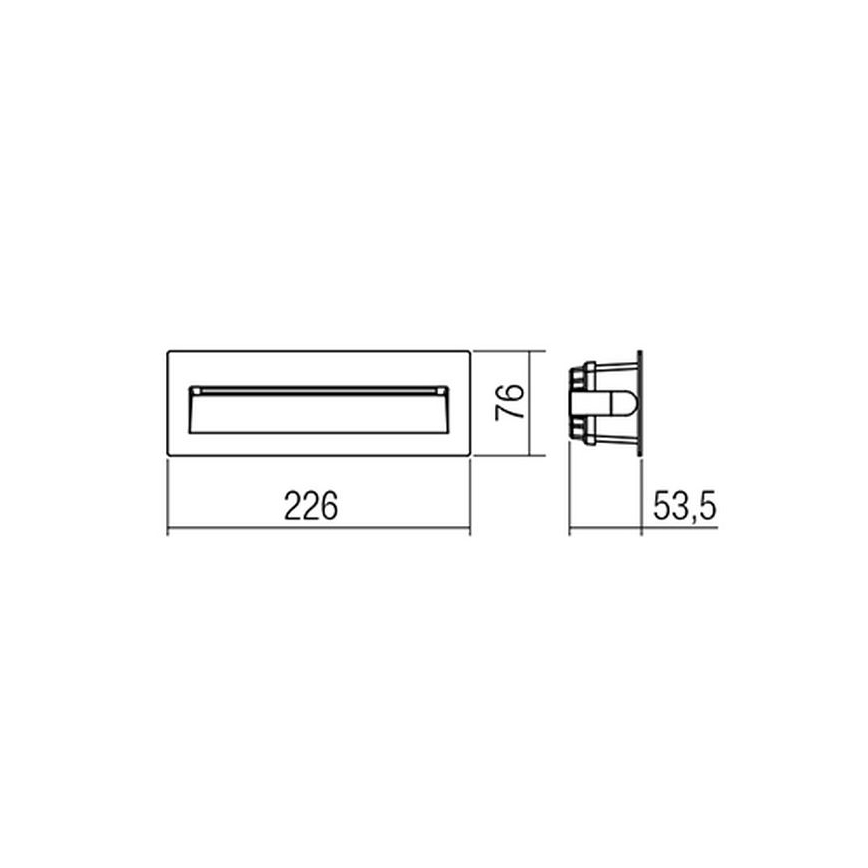 Redo 9092 - LED Екстериорна лампа за стълбище IGOR LED/6W/230V 3000K IP54 антрацит