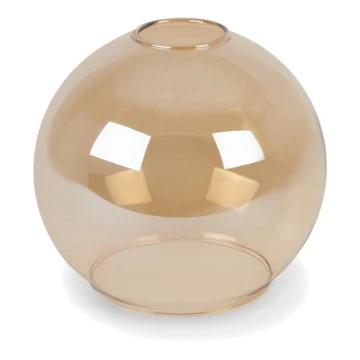 Резервен стъклен абажур AMBER - кафяв