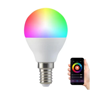 RGB LED Димируема крушка G45 E14/5,5W/230V 3000-6500K Wi-fi Tuya