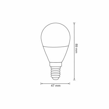 RGB LED Димируема крушка G45 E14/5,5W/230V 3000-6500K Wi-fi Tuya