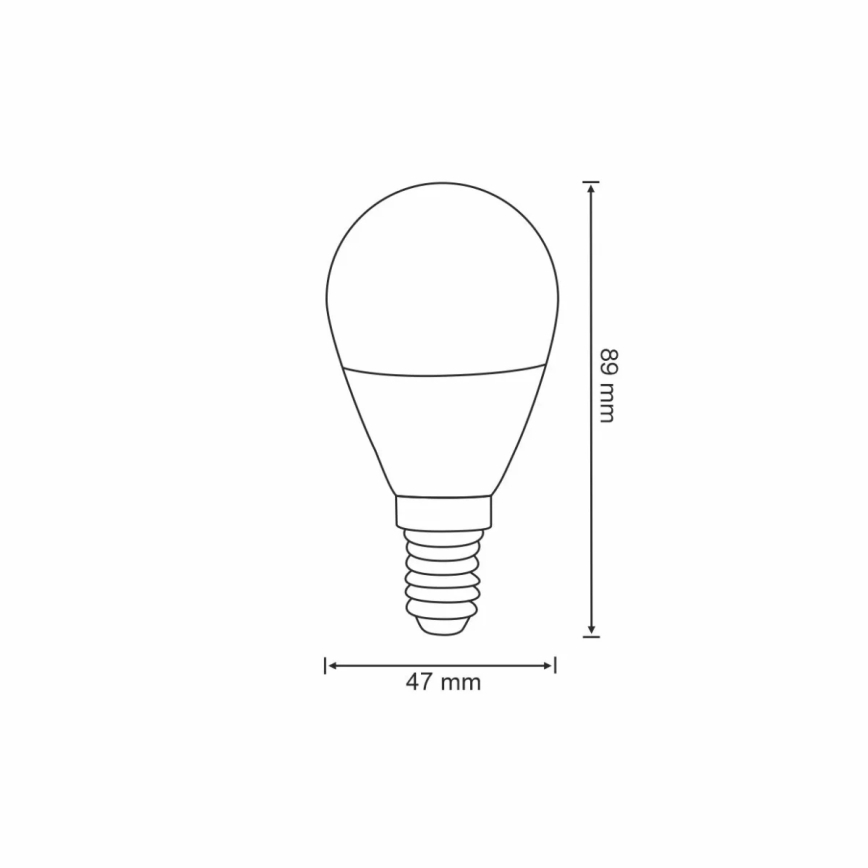 RGB LED Димируема крушка G45 E14/5,5W/230V 3000-6500K Wi-fi Tuya