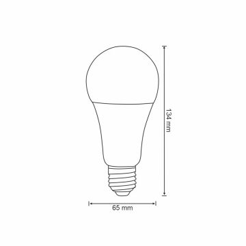 RGBW LED Димируема крушка A65 E27/11W/230V 2700-6500K Wi-Fi Tuya