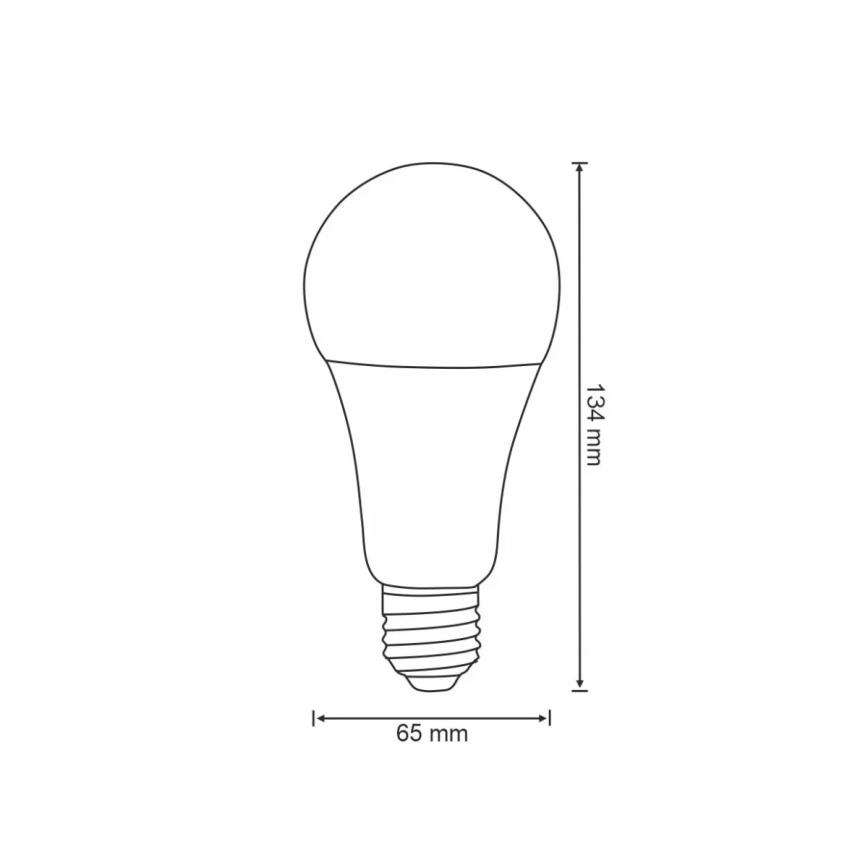 RGBW LED Димируема крушка A65 E27/11W/230V 2700-6500K Wi-Fi Tuya