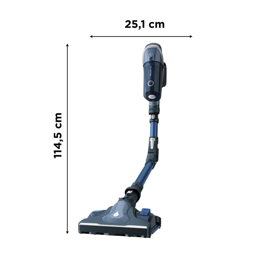 Rowenta - Пръчковидна прахосмукачка X-FORCE FLEX 8,60 ANIMAL AQUA 4IN1 185W/22V син