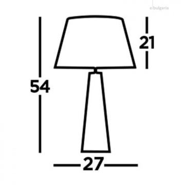 Searchlight - Настолна лампа MALDON 1xE27/60W/230V