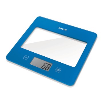 Sencor - Дигитална кухненска везна 1xCR2032 синя