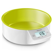 Sencor - Дигитална кухненска везна 2xAAA бял/зелен
