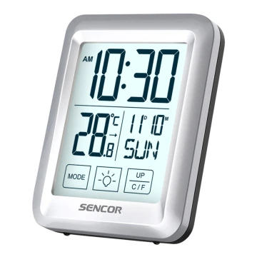 Sencor - Метеорологична станция с LCD дисплей и будилник 2xAAA