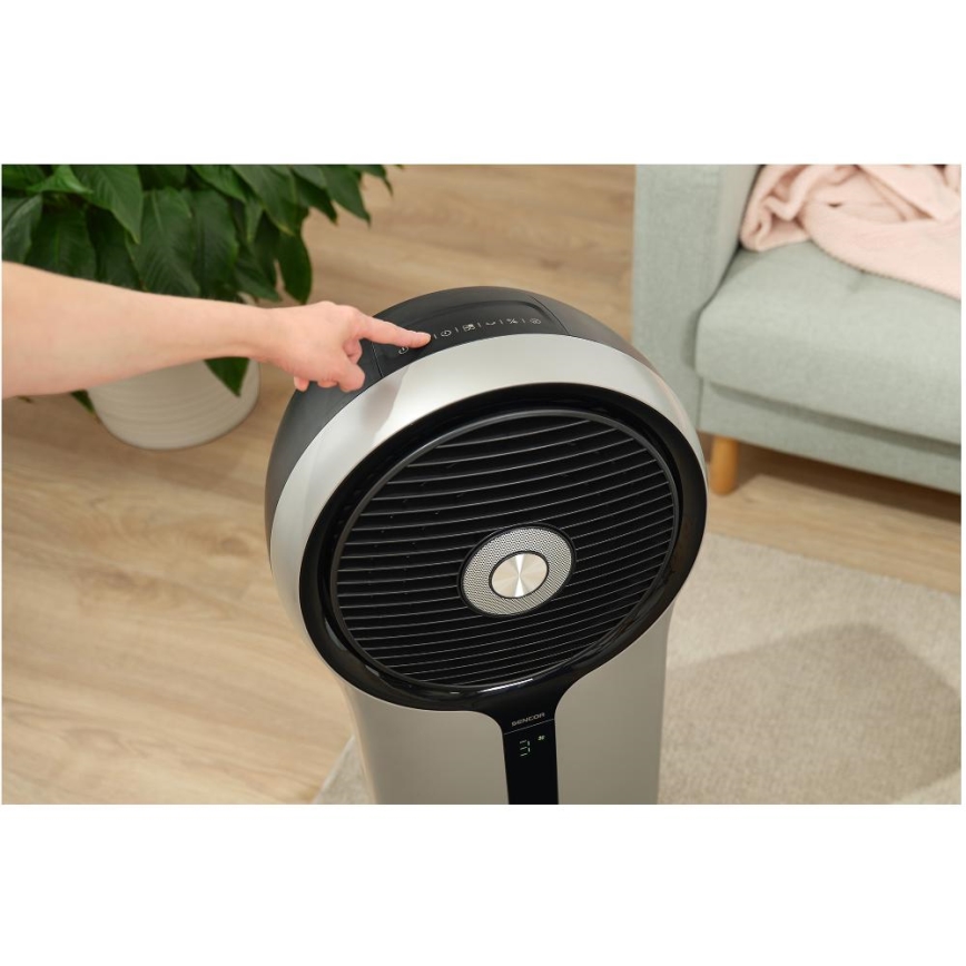 Sencor - Mobile air cooler 3в1 110W/230V сребрист/черен + дистанционно управление