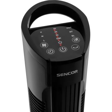 Sencor - Подов вентилатор 50W/230V черен + дистанционно