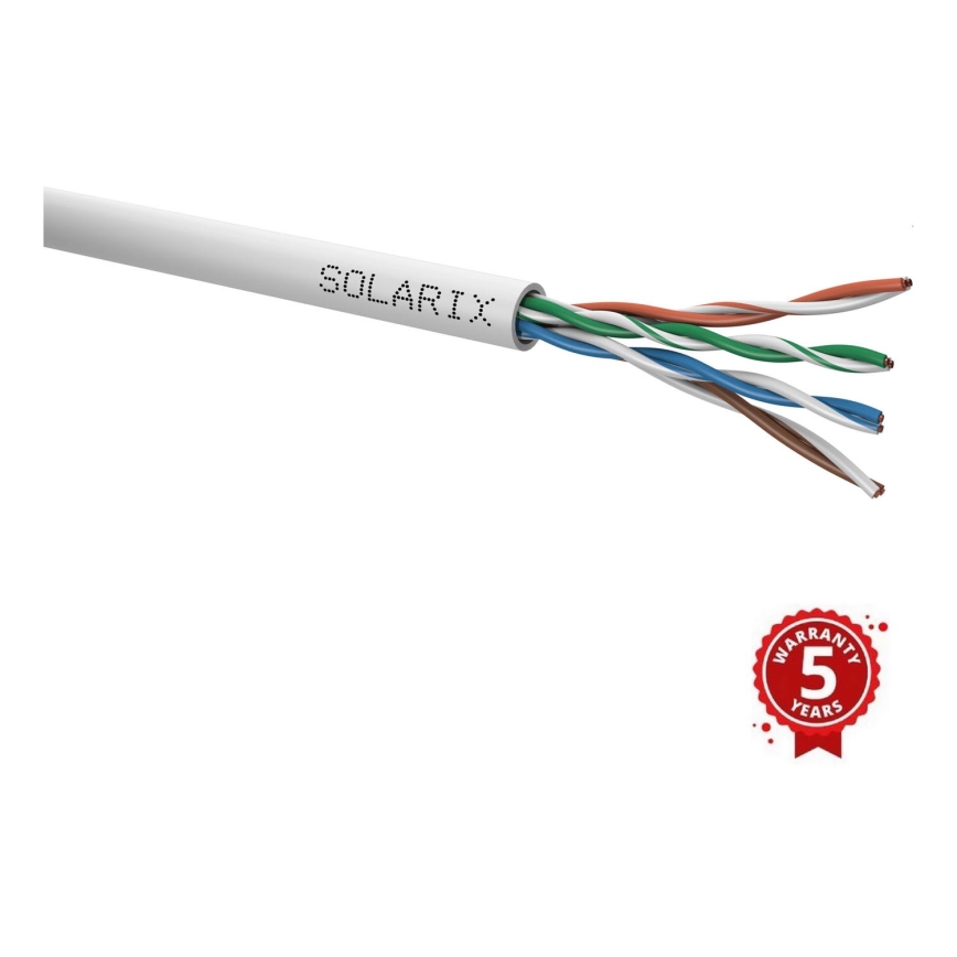 Solarix - Инсталация кабел CAT5E UTP PVC Eca 100m