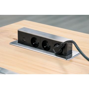 Колона с контакти за маса 3x230V + USB-A + USB-C