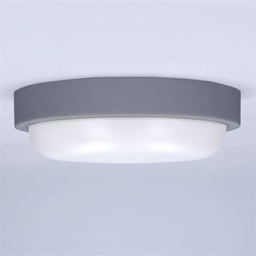 LED Екстериорен аплик LED/13W/230V 4000K IP54 сив кръгла