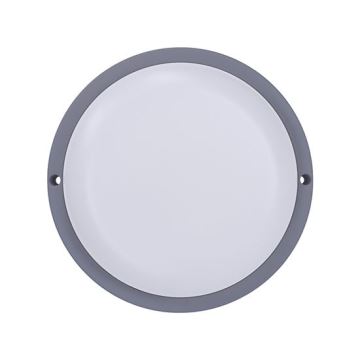 LED Екстериорен аплик LED/13W/230V 4000K IP54 сив кръгла