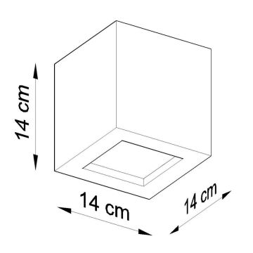 Аплик LEO 1xE27/60W/230V сив