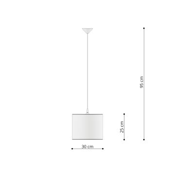 Sollux SL.1412 - Детски пендел UNICORN 1xE27/15W/230V Ø 30 см