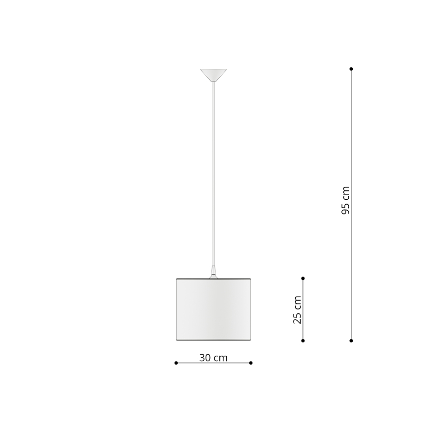 Sollux SL.1412 - Детски пендел UNICORN 1xE27/15W/230V Ø 30 см