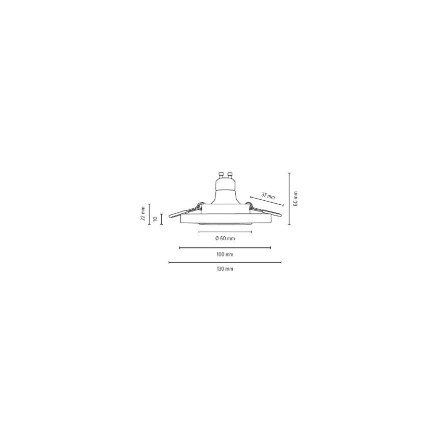 К-кт 3x LED Лампа за окачен таван VITAR 1xGU10/5W/230V CRI 90 пясъчник – FSC сертифицирано