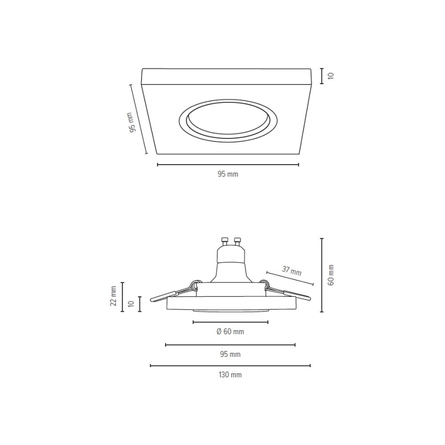 К-кт 3x LED Лампа за окачен таван VITAR 1xGU10/5W/230V CRI 90 дъб – FSC сертифицирано