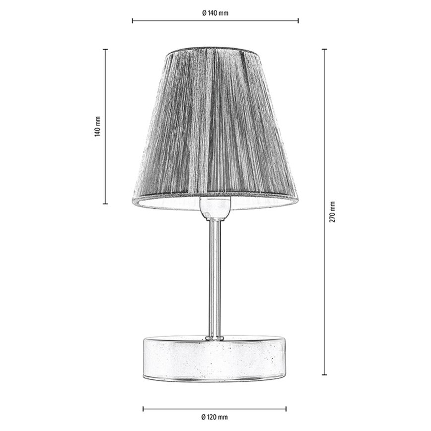 Настолна лампа MILA 1xE14/25W/230V birch – FSC сертифицирано