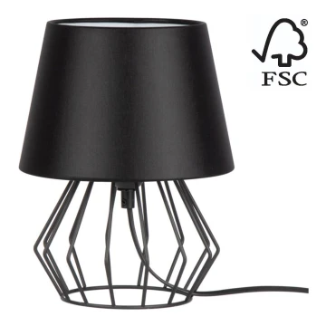 Spot-Light - Настолна лампа MANGOO 1xE27/40W/230V черна - FSC сертифицирана